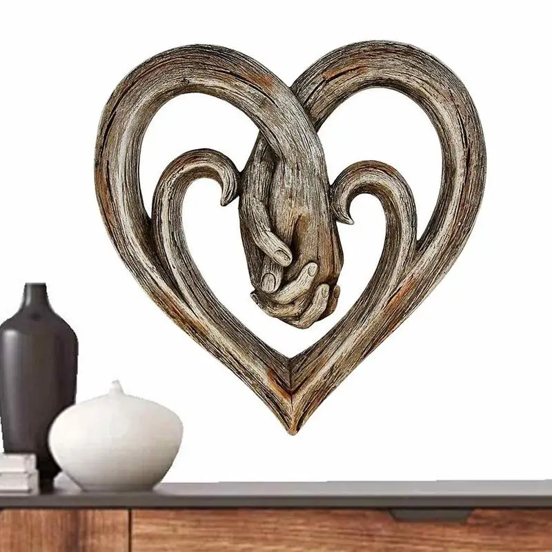 HeartWallSculptureSculptureHeartDecorForWallLoveHoldingHands