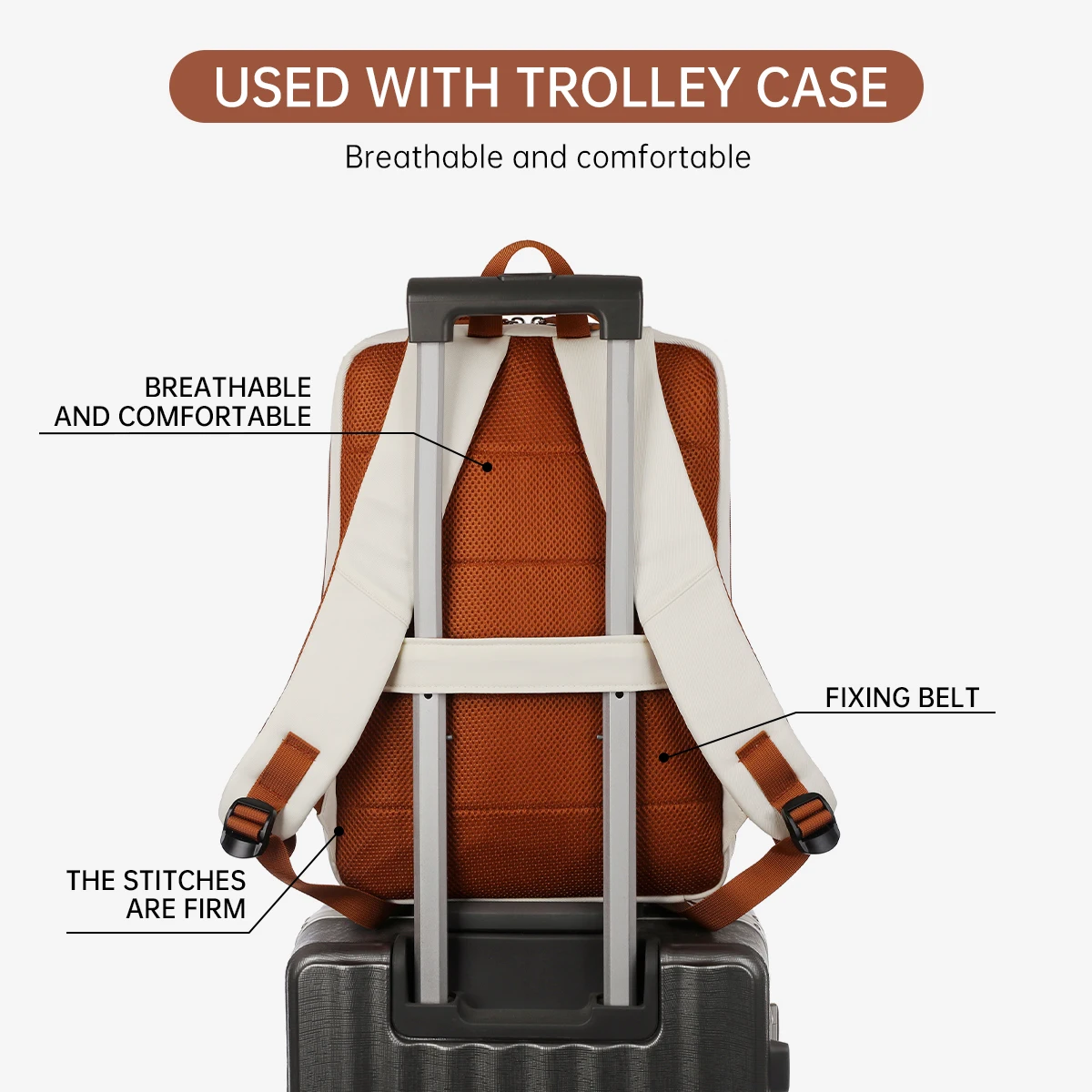 New Travel Backpack Women's Backpack Short-Distance Business Trip Lightweight Travel Bag Luggage Bag College Student Computer Sc