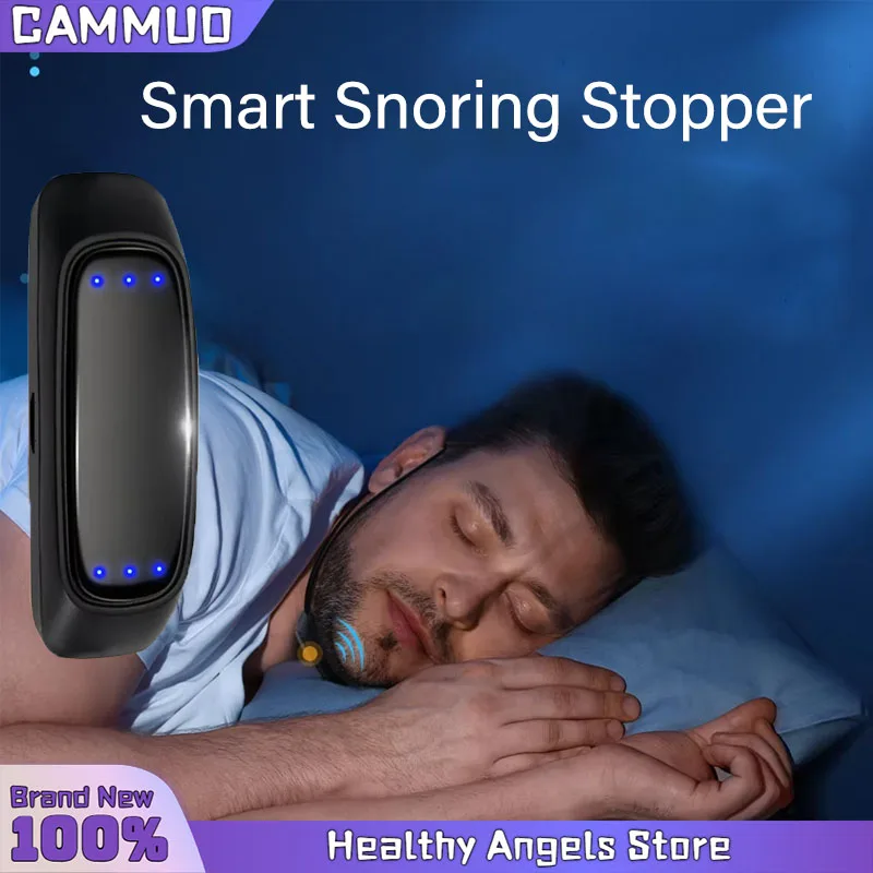 EMS Pulse Stop Snore Portable Comfortable Sleep Well Stop Snore Health Care Sleep Apnea Aid USB Smart Anti Snoring Device