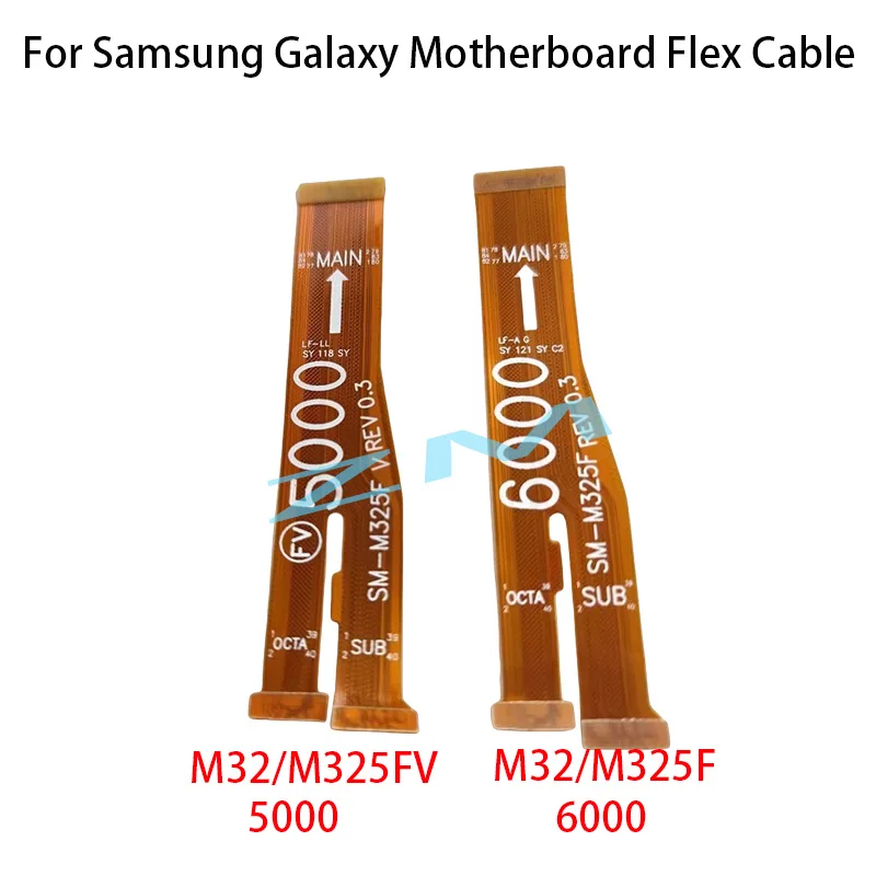 

Для Samsung Galaxy M32 M325F M325FV коннектор материнской платы USB плата ЖК-дисплей гибкий кабель запасные части