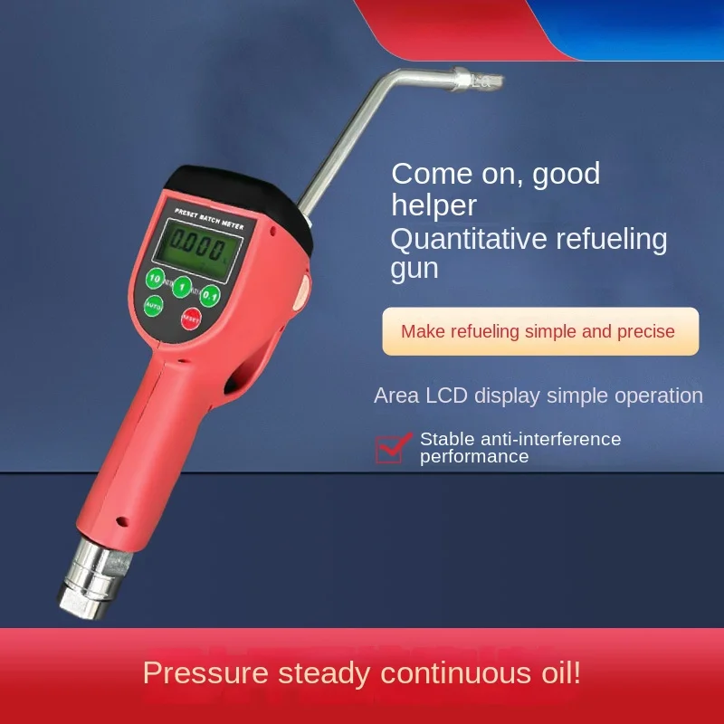 Quantitative Refueling Gun Preset Gearbox Refueling Gun Pneumatic Oil Pump Anti Drip