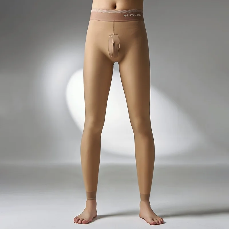 Autumn Winter Seamless Men Pantyhose Stockings Male High Waist Elastic Sexy Leggings Tights