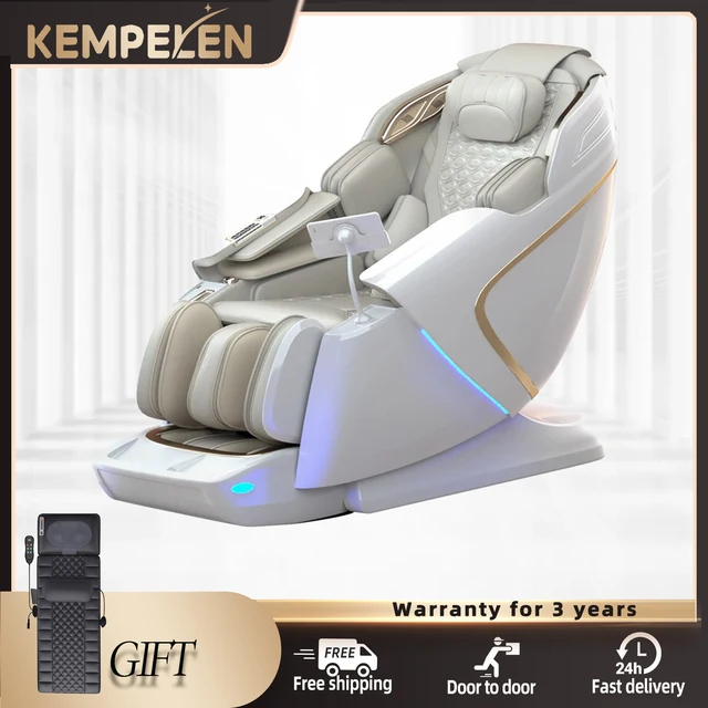 3 Year Warranty 4D Zero Gravity full body Airbag Luxury Massager Chair Home 3D 7 inch Screen Language 135SL Home Office Relax