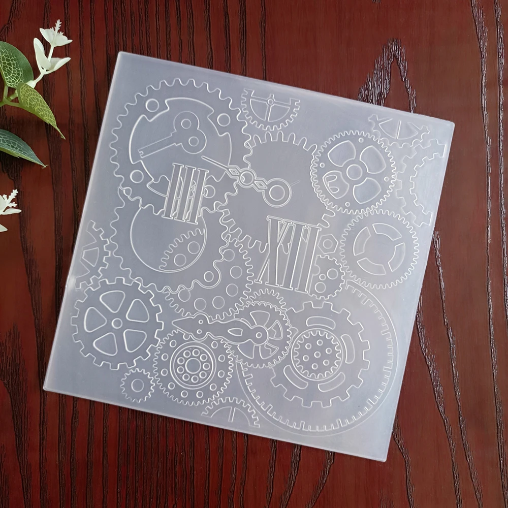 AZSG Merry Christmas Snowflakes Embossing Folders for Scrapbook DIY Paper Cutting Dies Scrapbooking Plastic Embossing Folder