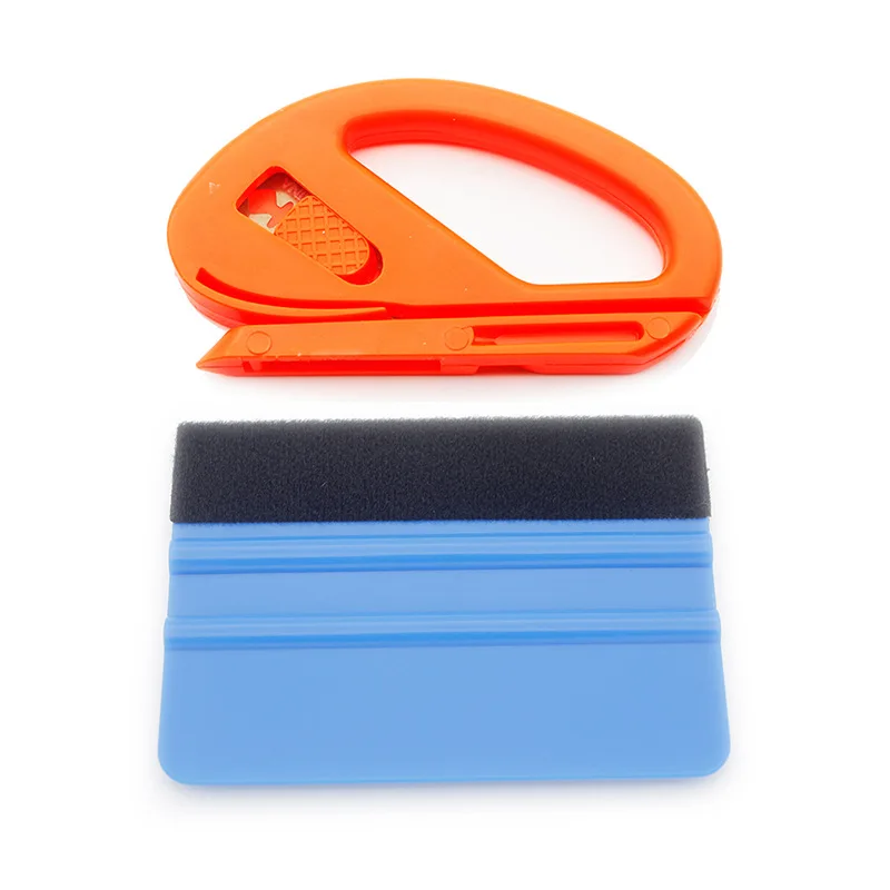 New Car Vinyl Wrap Tool Set Film Cutter Squeezing Scraper Carbon Fiber Film Wrapping Cutter Aid Tool Window Tinting