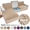 Super Soft Velvet Sofa Seat Cushion Cover For Living Room Stretch Elastic Protector L Shape Corner Armchair Sofa Slipcover 1