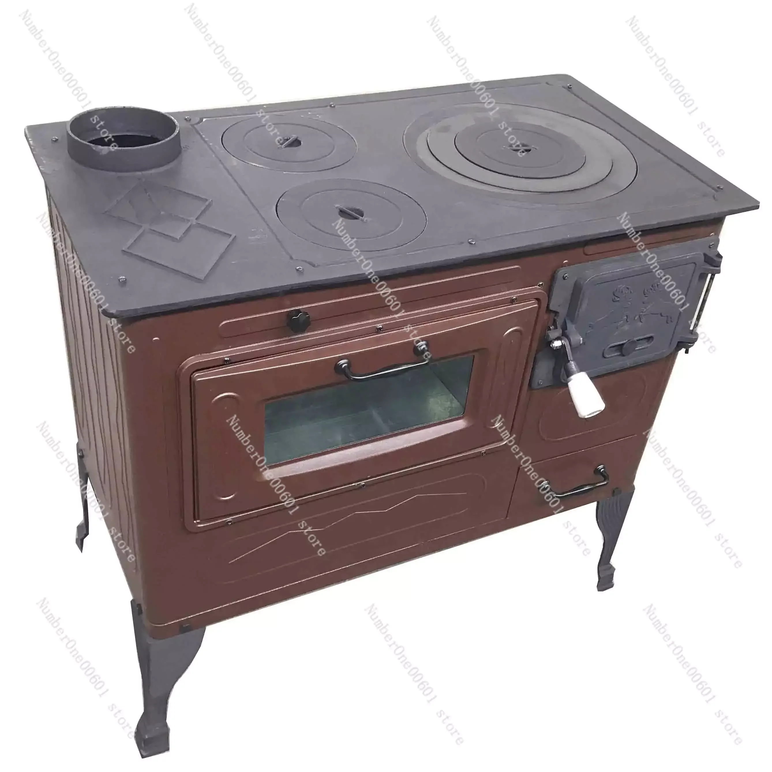 

Large Cast iron wood burning Stoves with oven for cooking