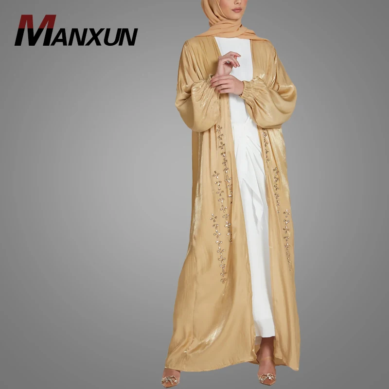 High Quality Ladies Robe Dubai Islamic Clothing Muslim  Gorgeous Abaya Long Dress Kimono 180cm gold silk tassel waistband belt women muslim decorated waist rope ladies sash for abaya dress fashion accessories dubai