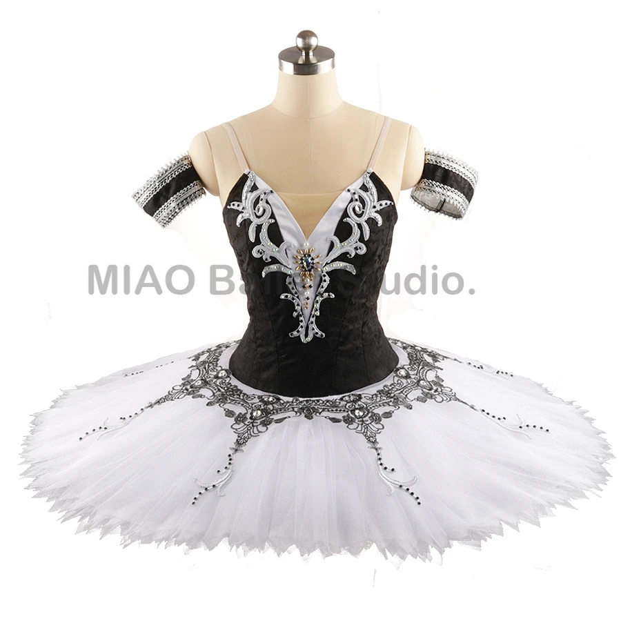 

11 layers professional Ballet Tutu black white competition No stretch professional tutu classical pancake Costume for adult 0249