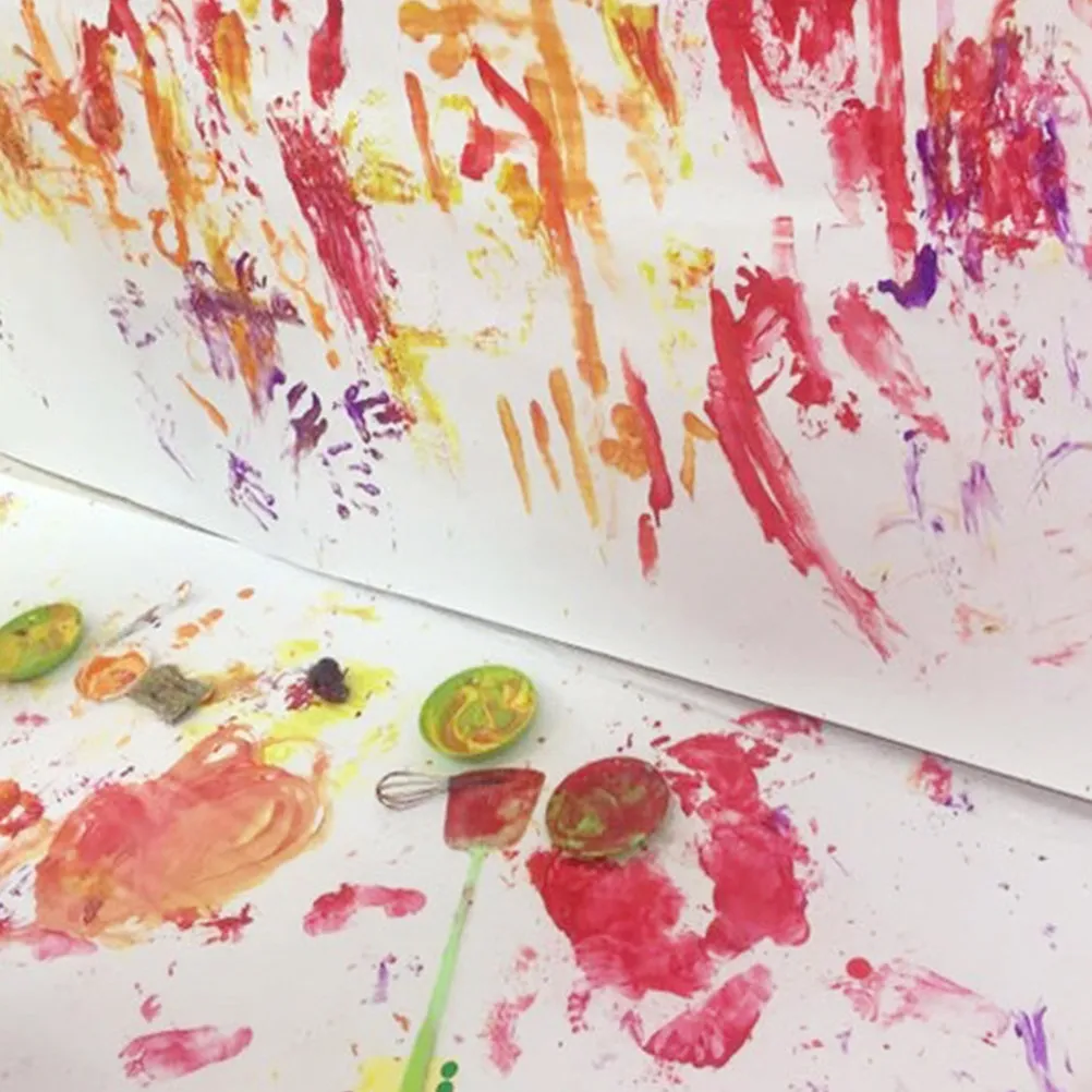 45Cm X 25M 페인팅 종이 롤 전문 수채화 스케치 용지 PH 중성 안전 빈 드로잉 시트 아티스트 어린이용