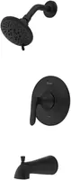 Weller Tub and Shower Trim Kit (Valve Sold Separately), Single Handle, Matte Black Finish, LG898WRB 1