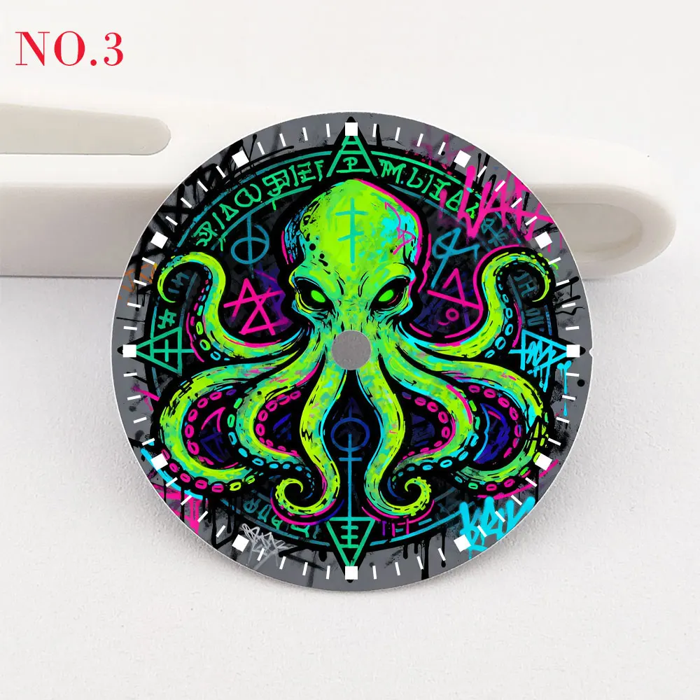 Creative Pattern 28.5mm Watch Dial with Color Printing