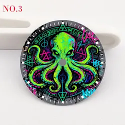 Creative Pattern 28.5mm Watch Dial with Color Printing (NO. 3)