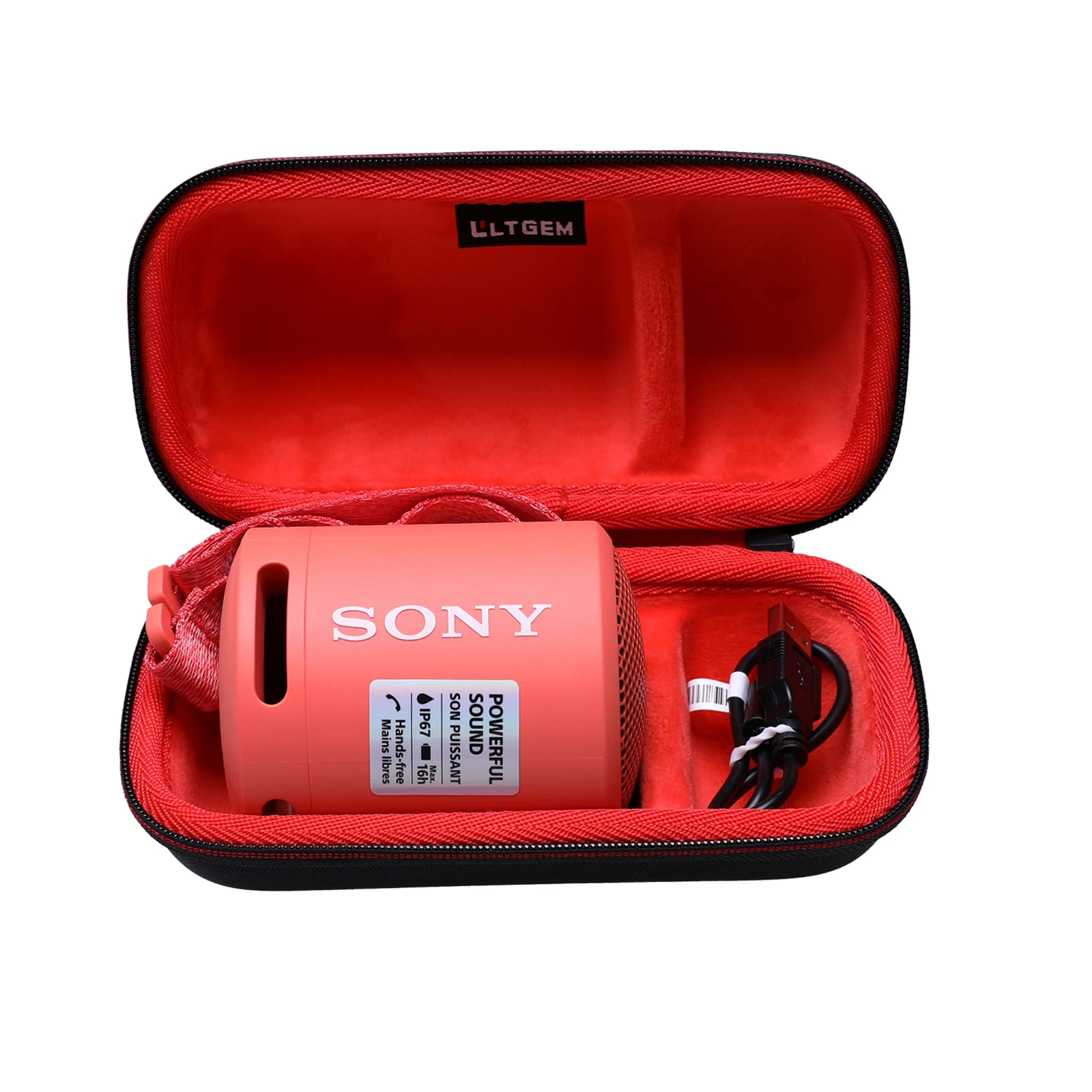 Custodia Rigida Ltgem Eva Per Sony Srs-Xb13 Altoparlante Compatto Portatile Wireless Extra Basso