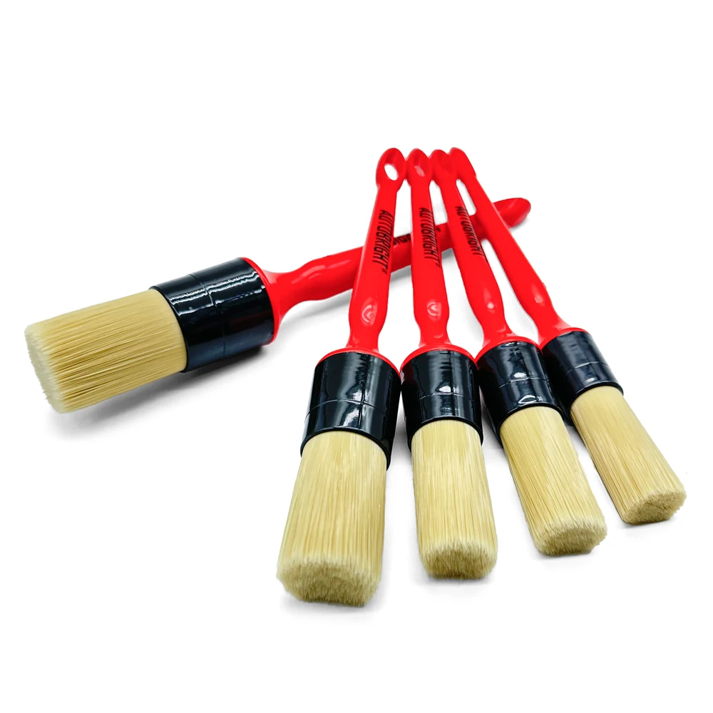 Car Wash Brush Set 5pcs Cleaning Air-conditioning outlet Super Soft Bristle Interior Detail Tools