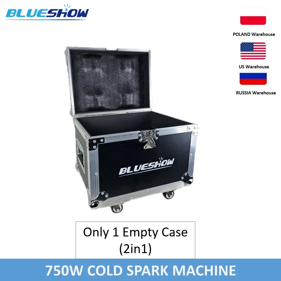 Blueshow Ti Powder 1pcs Cold Spark Machine 750w or 1 empty case Fountain Sparkular Wedding Christmas Stage Light Sparkler Sink 2