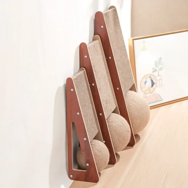 New Cat scratching board with vertical ball detachable scratching cat toy claw resistant to scrapping pet furniture New Cat scratching board with vertical ball detachable scratching cat toy claw resistant to scrapping pet furniture