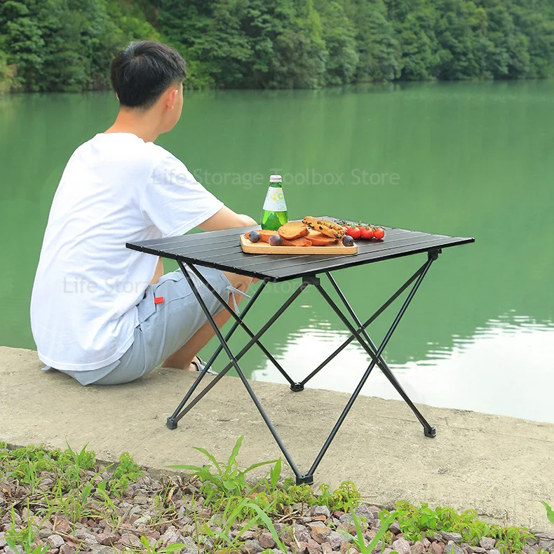 Camping table Aluminum Alloy Roll Table Portable Folding tables Outdoor Lightweight table Tourist Table pliante foldable table