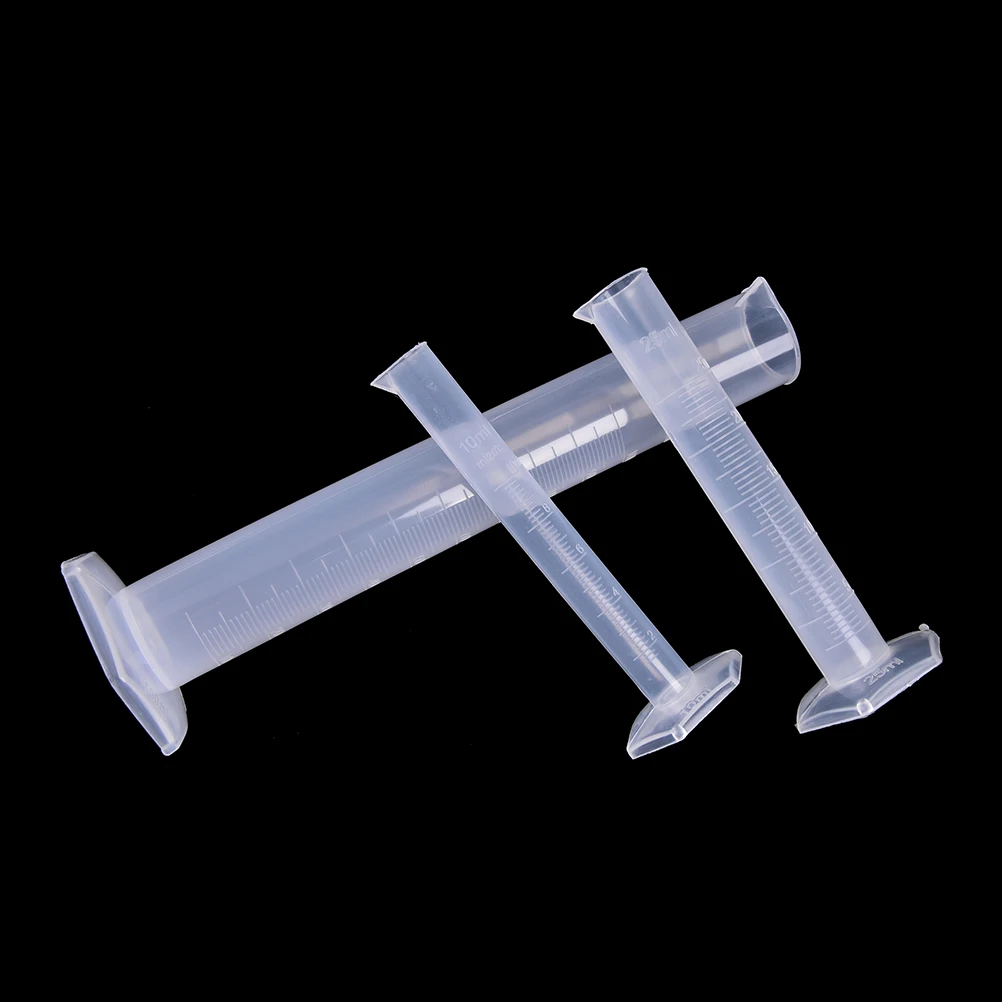 Plastic Measuring Cylinder for Laboratory Use - Graduated Tube in Various Sizes (10-250ml)