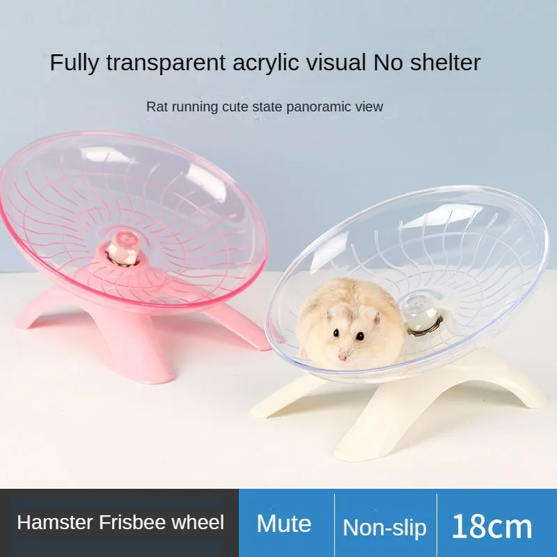 Hamster Sport Running UFO Wheel Rat Small Pet Rodent Mice Hamster Jogging Gerbil Exercise Balls Play Toys Accessories Exercise Wheel Pet Exercise Balls