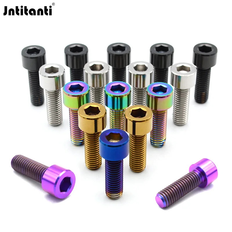 Jntitanti M10X30Mm Gr.5 Ze Stopu Tytanu Ti-6Al-4V Koło Automatyczne Dzielona Obręcz Montażowa Torx I Sześciokątne Gniazdo Śruba Tytanowa Śrubę