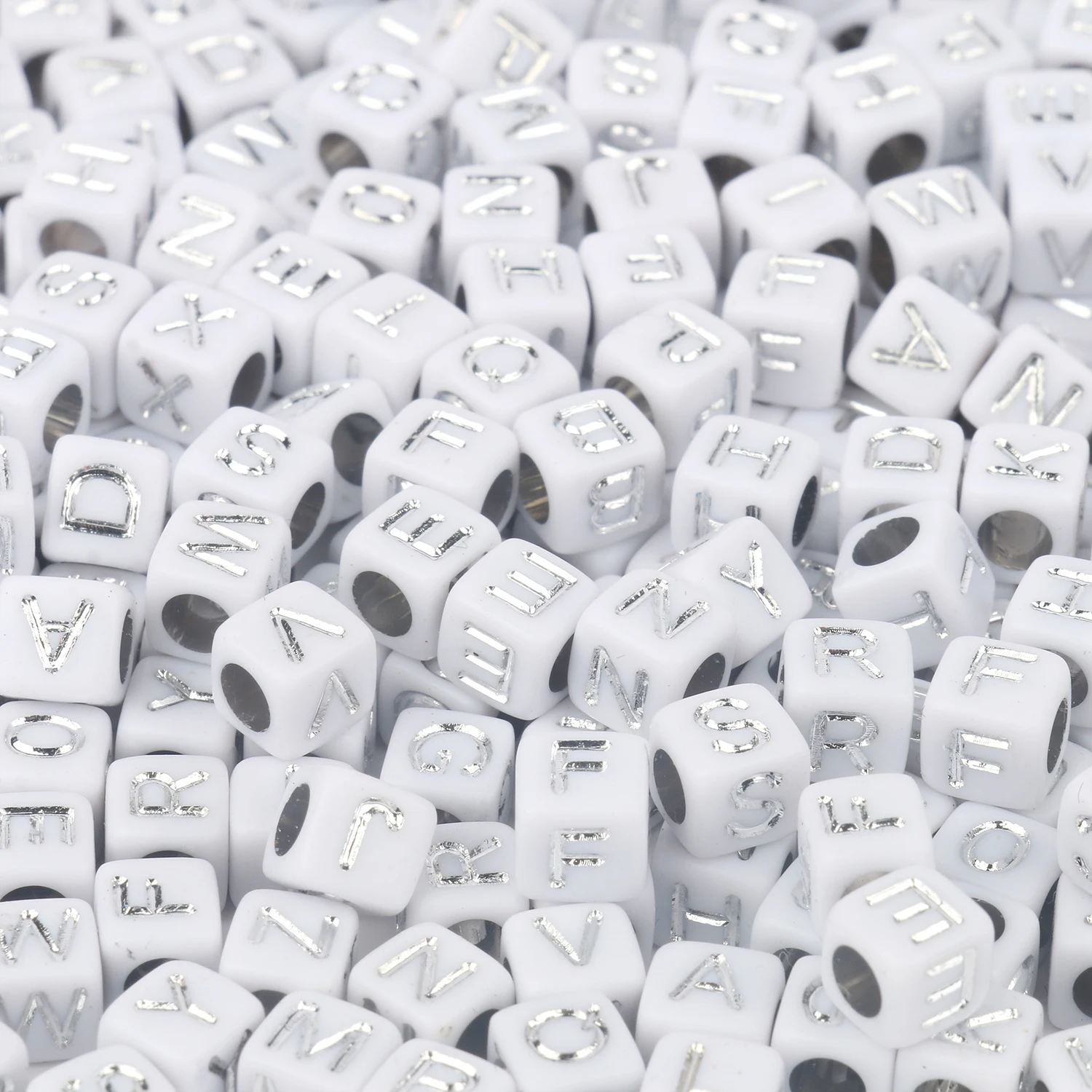 Vibrant Alphabet Acrylic Beads