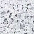 Cube 6mm silver 1