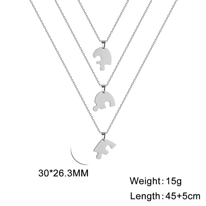 Herzförmige Anhänger-Halskette für Frauen und Mädchen, Edelstahl-Halsketten, Kette für Liebende, Freundschaft, personalisierte Familien-Geschenke, beste Geschenke – Detail 36