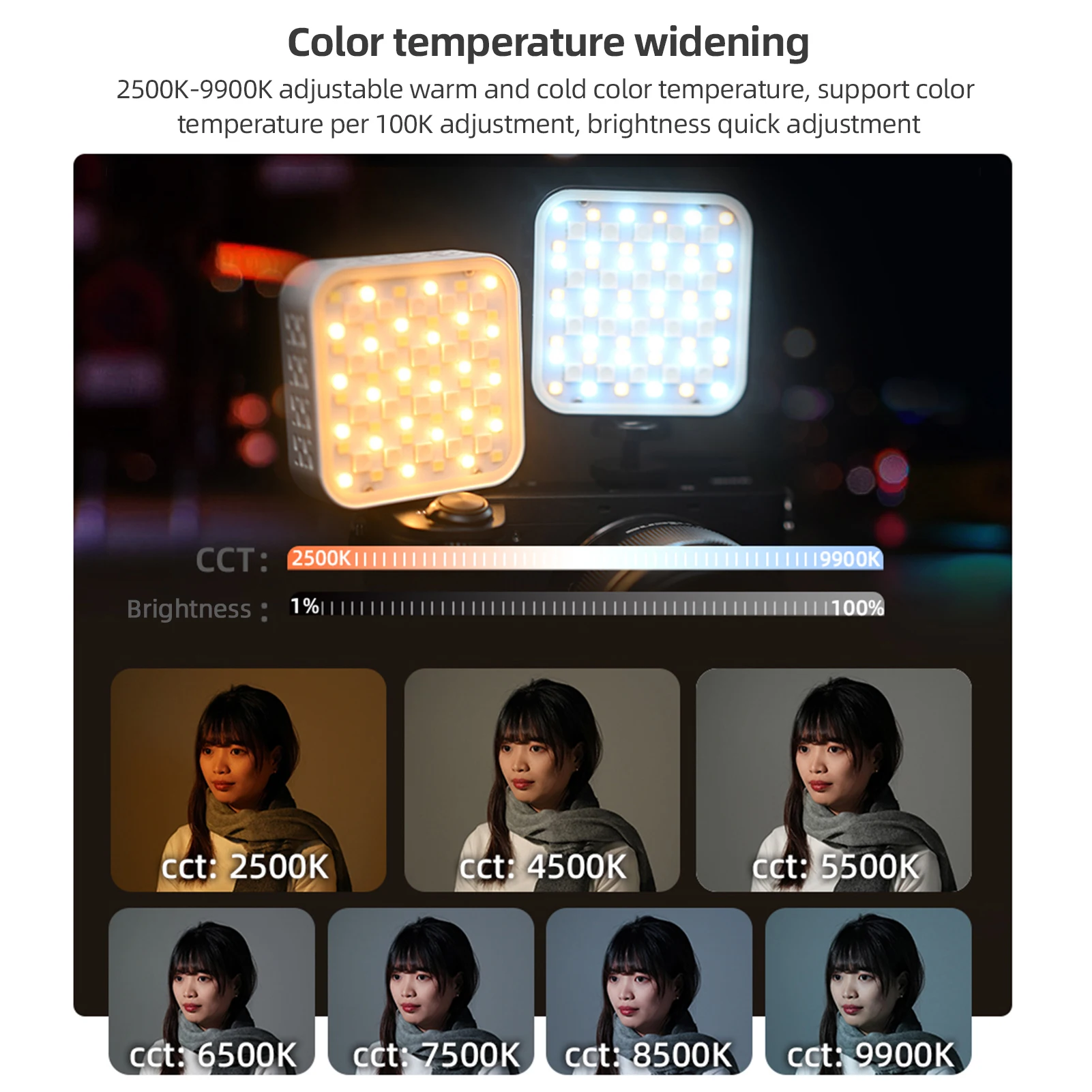 YONGNUO YN60RGB II 포켓 LED 조명, RGB 비디오 램프, 미니 사진 조명, 라이브 스트리밍 스튜디오 사진용, 2500K-9900K, 6W