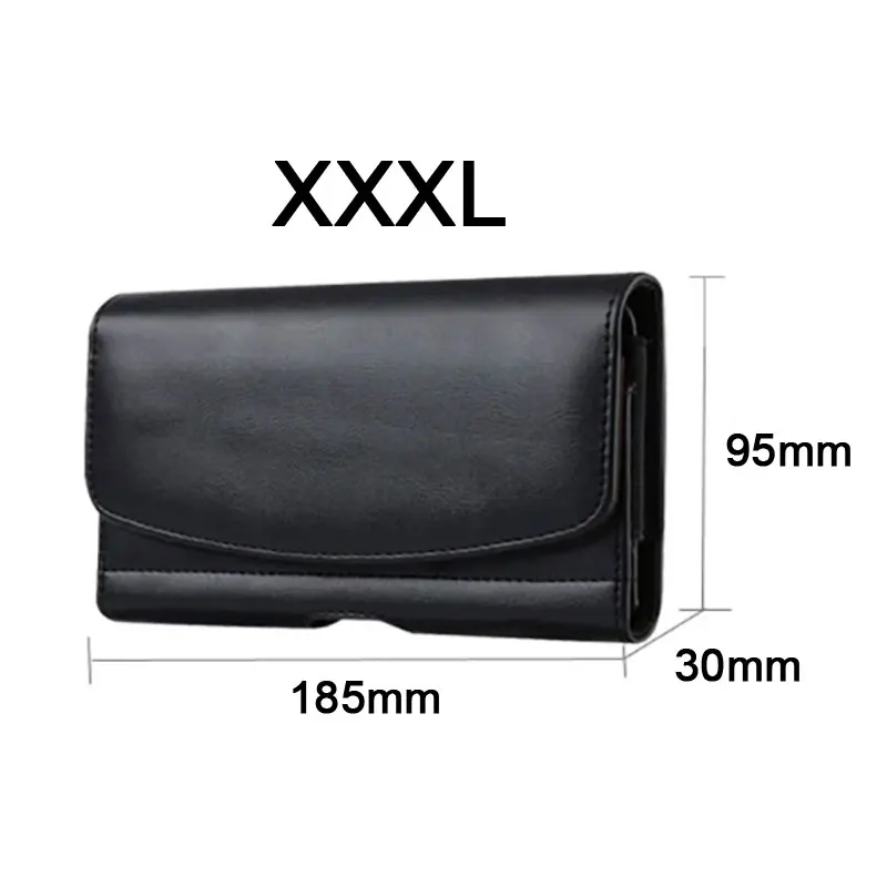 Leather Phone Pouch with Card Holder and Belt Clip