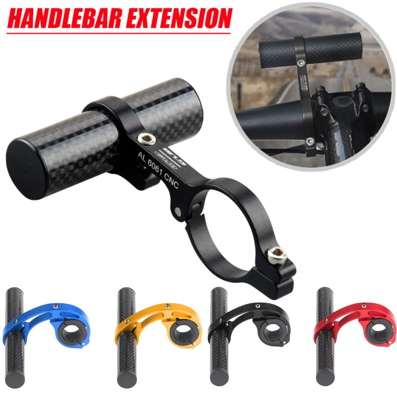 GUB 3K 탄소 섬유 31.8mm 자전거 핸들 바 익스텐더 튜브 마운트 자전거 사..