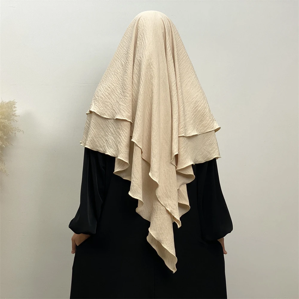

Eid Ramadan Khimar High Quality Muslim Islamic Clothing Prayer Hijab Veil Sleeveless Tops Burqa Abaya Scarf Turkey Niqab Caftan