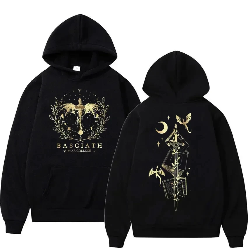 Basgiath War College Cotton Hoodies Fourth Wing Women Men Clothing Printed Graphic Spring Autumn Sweatshirt Streetwear Tops 5