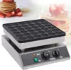 36 Holes Mini Dutch Pancakes Maker 1000W Commercial Muffin Machine Stainless Steel Non-stick Home Muffin Pancake Machine for Bak 1