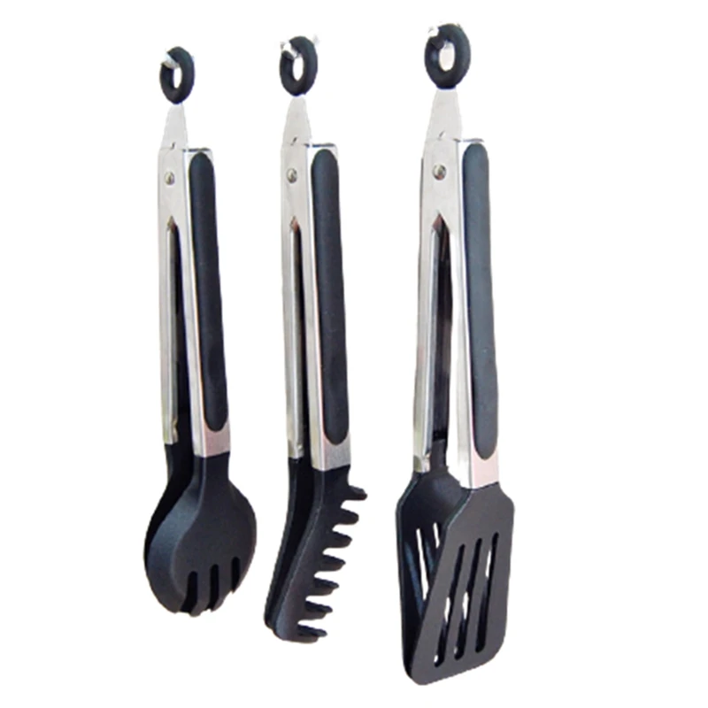 

3 Pieces Of European Style Nylon Anti-Scalding Barbecue Clip Cooking Clip Spatula Noodles Pasta Clip Bread Baked Salad