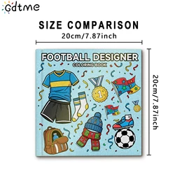 Football - Themed Coloring Book for Relaxation | 24 Pages of Vibrant and Joyful Art | Ideal Holiday Party Gift (20x20cm 24pages)