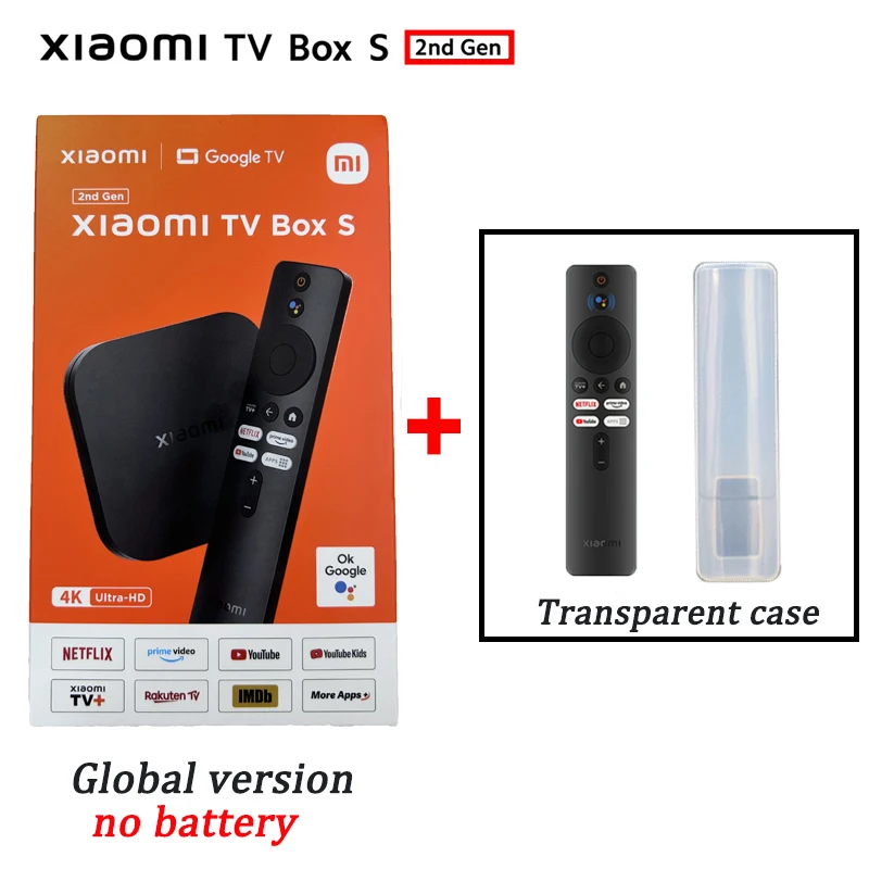 Xiaomi TV Box S 2nd Gen Ultra HD Streaming Multimediaspelare 4K