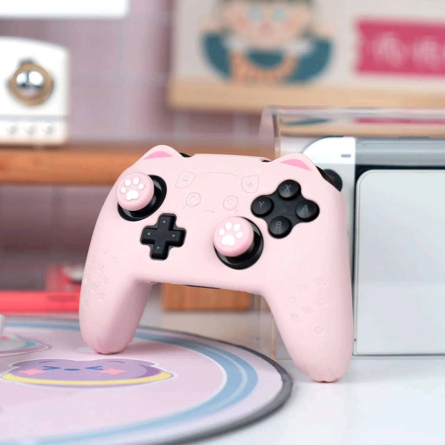 Geekshare kawaii-ps5用シリコンカバー,コントローラーケース