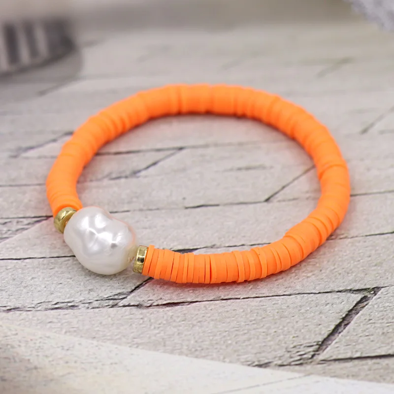 Damen-Accessoires Armband Böhmischer Handgefertigter Schmuck mit Tonperlen Imitationsperlen-Armbänder Geschenke für Freundinnen Großhandel – Detail 13
