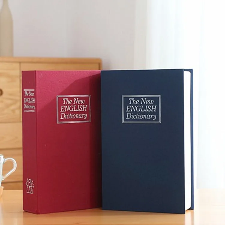 

Password Locker Mini Safe Box Book Hidden Secret Key Lock Coin Bank Card Jewellery Private Diary Storage Student Gift Dictionary