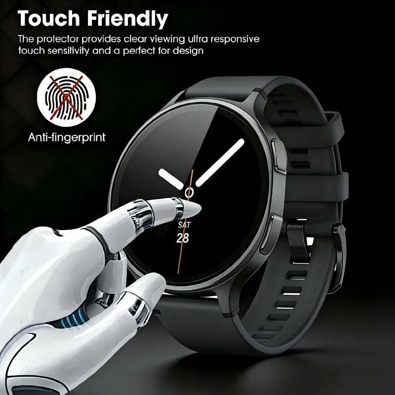 삼성 갤럭시 워치 8용 강화 유리 44mm 40mm 삼성 갤럭시 워치 8용 필름 화면 보호기 클래식 유리 보호