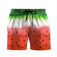 Holiday Hawaiian Men Beach Shorts 3D Print Fruit Watermelon Graphic Sport Shorts New Design Short Pants Personality Clothes 1