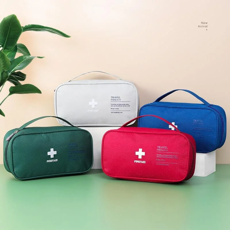 

Empty Large First Aid Kit Emergency Box Portable Travel Outdoor Camping Survival Bag Big Capacity Home/Car