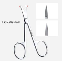 Facial Hair Small Scissors For Men Women 3 Styles Multi-purpose Eyebrow, Nose Hair, Mustache, Beard, Eyelashes Trimming Kit 2