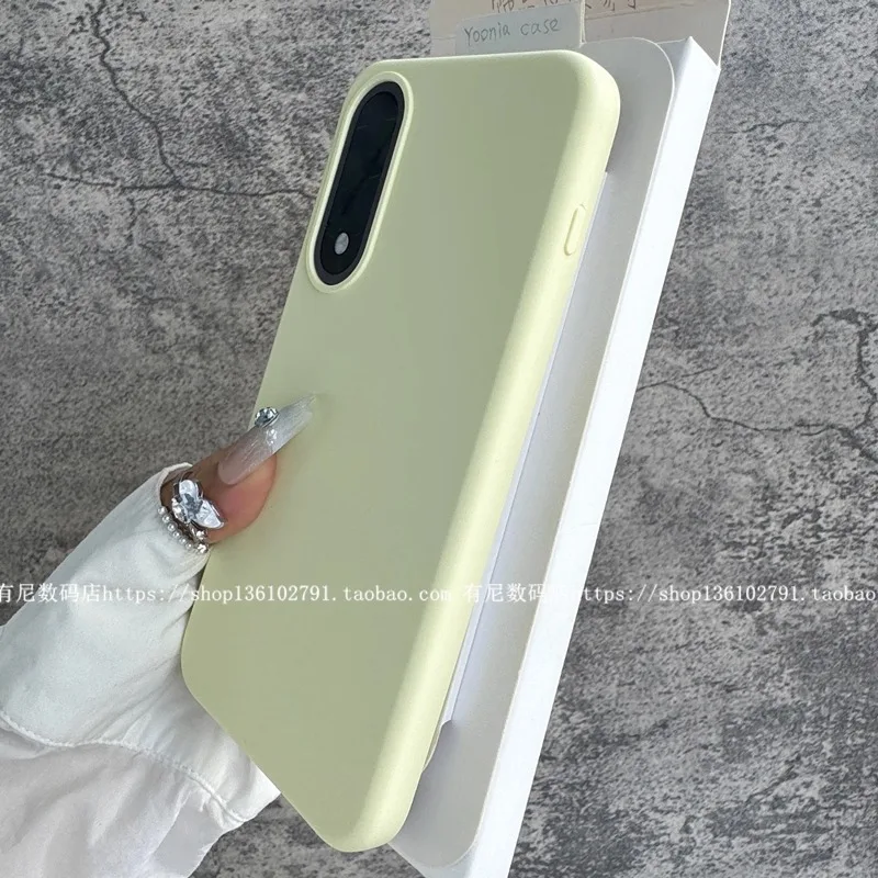 Premium Liquid Silicone Shockproof Back Cover with Smooth Microfiber Lining