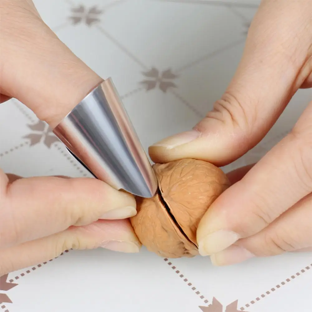 Finger Protector for Kitchen Durable Finger Guard Stainless Steel Guards for Safe Slicing Dicing Adjustable Left
