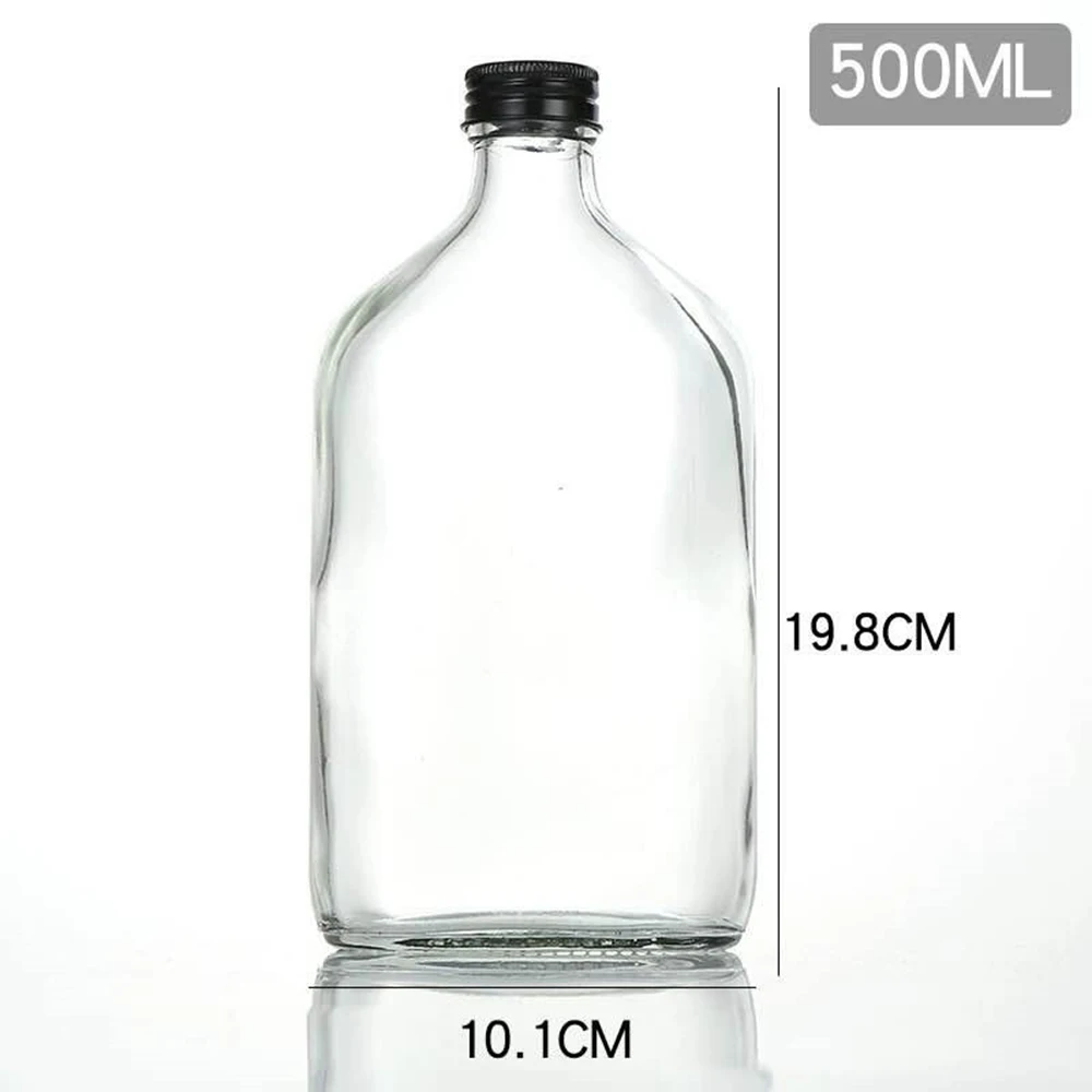 Glass Bottle Aluminum Cap Coffee Drink Juice Bottle 50ml/100ml/200ml/250ml/350ml/500ml