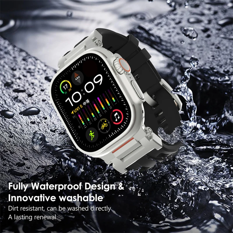 Titanium Color Sports Silicone Wristband