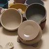Food Grade Silicone Baby Feeding Bowl Cartoon Panda Infant Non-Slip Tableware For Toddler Dining Dishes BPA Free Baby Stuff 2