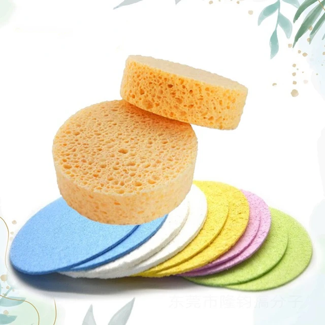 50pcs Compressed Facial Sponges for Cleansing, Heart-shaped Natural  Exfoliator Sponge Disposable Sponge Pads for Face Cleansing, Cosmetic, Spa,  Makeup Remover